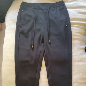Black textured trousers/joggers from H&M size 6
